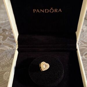 Pandora Gold Heart-Shaped Ring